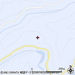 和歌山県日高郡日高川町上初湯川266周辺の地図