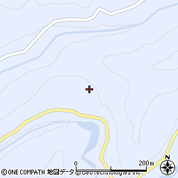 和歌山県日高郡日高川町上初湯川270周辺の地図