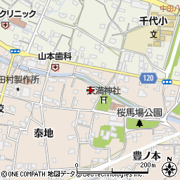 徳島県小松島市中郷町（桜馬場）周辺の地図