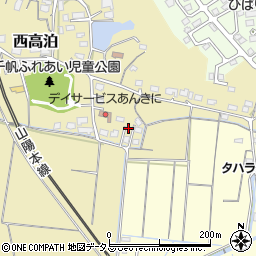 山口県山陽小野田市西高泊78-2周辺の地図