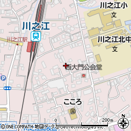 愛媛県四国中央市川之江町2442-1周辺の地図