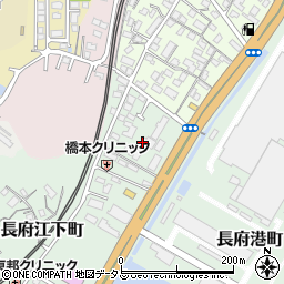 山口県下関市長府江下町1周辺の地図