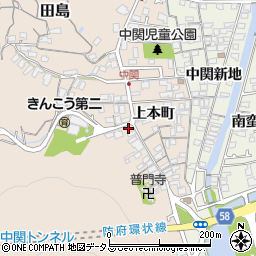 山口県防府市田島上本町2673周辺の地図