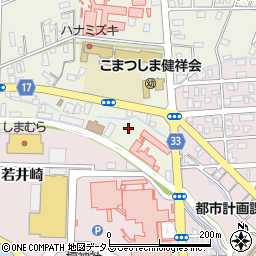 徳島県小松島市中田町新開周辺の地図