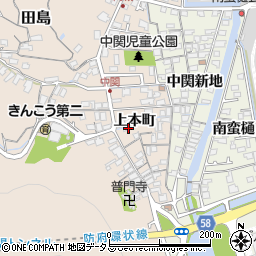 山口県防府市田島上本町2632周辺の地図