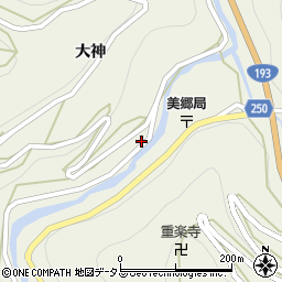 徳島県吉野川市美郷大神42周辺の地図