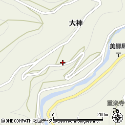 徳島県吉野川市美郷大神155周辺の地図