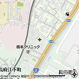 山口県下関市長府江下町1-43周辺の地図