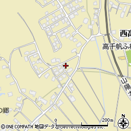 山口県山陽小野田市西高泊250周辺の地図