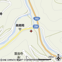 徳島県吉野川市美郷宮倉周辺の地図