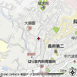 山口県下関市長府豊城町7-43周辺の地図