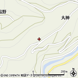 徳島県吉野川市美郷大神178周辺の地図