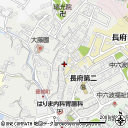 山口県下関市長府豊城町7-2周辺の地図