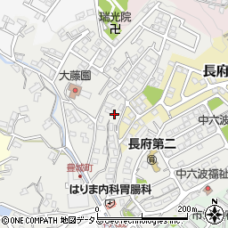 山口県下関市長府豊城町7-6周辺の地図
