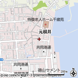 徳島県小松島市小松島町元根井周辺の地図
