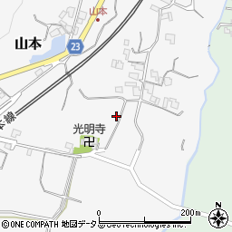 和歌山県有田郡広川町山本周辺の地図