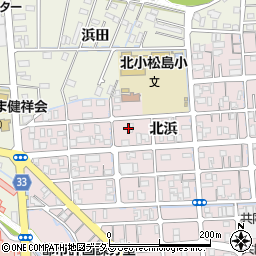徳島県小松島市小松島町周辺の地図