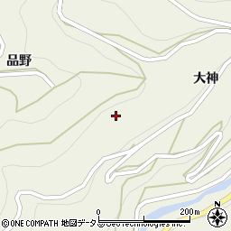 徳島県吉野川市美郷大神185周辺の地図