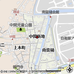 山口県防府市浜方中関新地周辺の地図