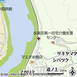 徳島県三好市池田町中西（フナト）周辺の地図