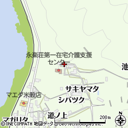 徳島県三好市池田町中西丸畠周辺の地図