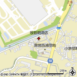 牧哲朗酒店周辺の地図