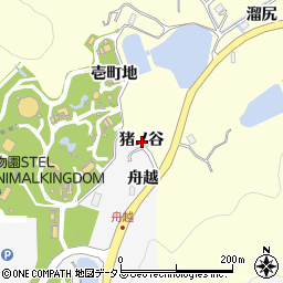 徳島県徳島市方上町猪ノ谷周辺の地図