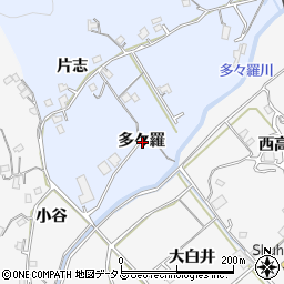 徳島県徳島市勝占町多々羅周辺の地図