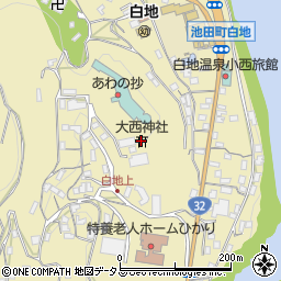 大西神社周辺の地図