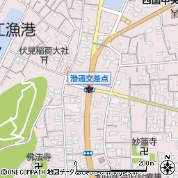 川之江港通周辺の地図
