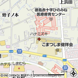 徳島赤十字・乳児院周辺の地図