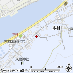 山口県防府市向島本村960周辺の地図