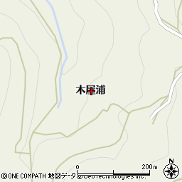 徳島県吉野川市美郷木屋浦周辺の地図