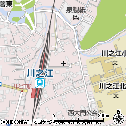 愛媛県四国中央市川之江町2491周辺の地図