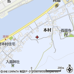 山口県防府市向島本村947周辺の地図