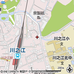 愛媛県四国中央市川之江町2664周辺の地図