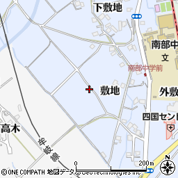 徳島県徳島市勝占町敷地周辺の地図