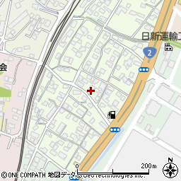 松小田中央自治会町民館周辺の地図