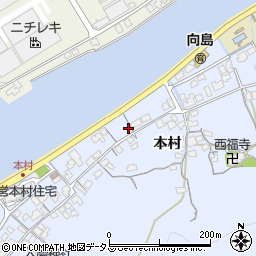 山口県防府市向島本村983周辺の地図