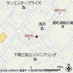 株式会社網中　山口支店周辺の地図