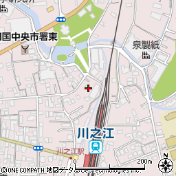 愛媛県四国中央市川之江町2497-2周辺の地図