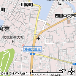 愛媛県四国中央市川之江町4058-12周辺の地図