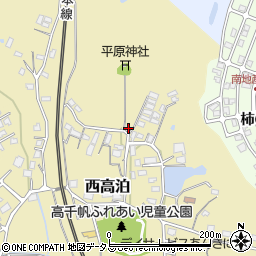 山口県山陽小野田市西高泊171周辺の地図