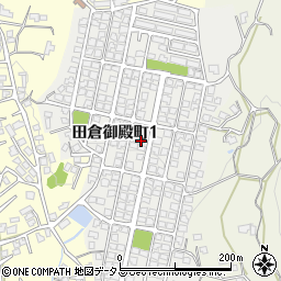 山口県下関市田倉御殿町周辺の地図