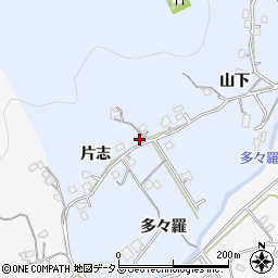 徳島県徳島市勝占町片志周辺の地図