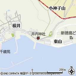 井内神社周辺の地図