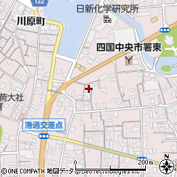 愛媛県四国中央市川之江町1560-8周辺の地図