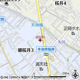 郷桜井周辺の地図