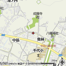 徳島県小松島市中田町奥林58周辺の地図