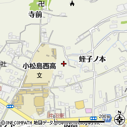 徳島県小松島市中田町周辺の地図